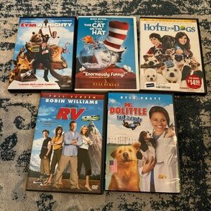 Family Comedy DVD Lot (5) – Evan Almighty, RV, Cat in the Hat + More Mike Myers